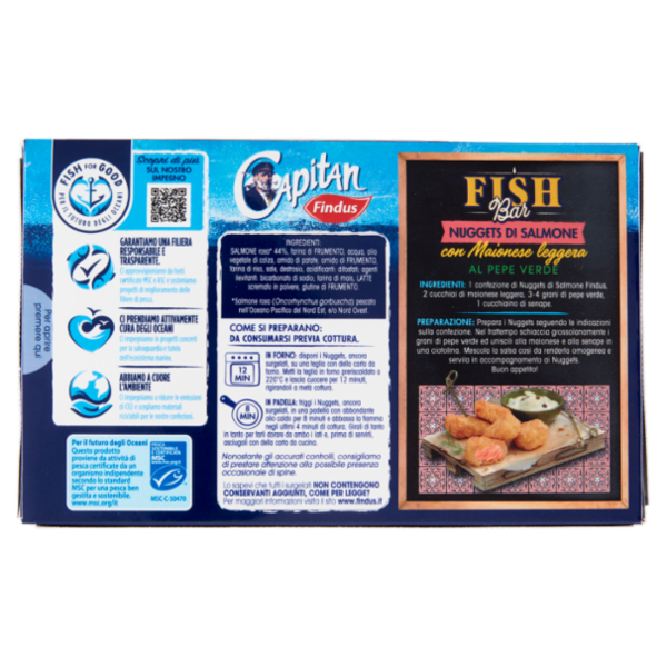Capitan Findus Fish Bar Nuggets di Salmone Rosa 220 g