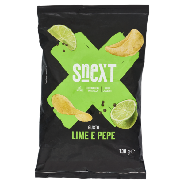 Snext Patatine Gusto Lime e Pepe 130 g