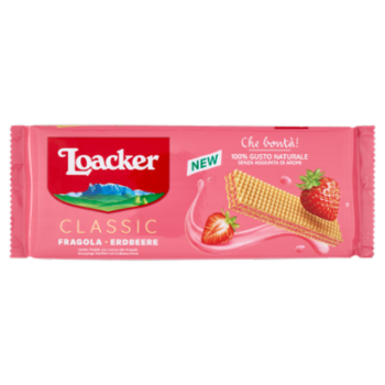 Loacker Classic Fragola Wafer Con Crema Alla Fragola Wafers 175 g