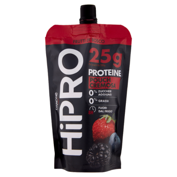 HiPRO 25g Proteine Pouch Cremosa Frutti di Bosco 200 g