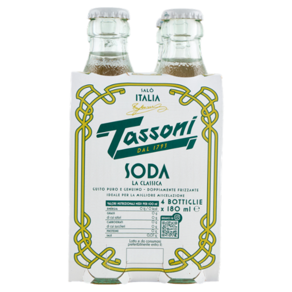Tassoni Soda la Classica 4 x 180 ml