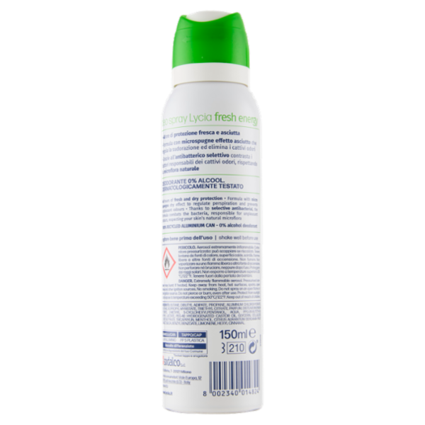 Lycia fresh energy aloe & bergamotto deo spray 150 ml
