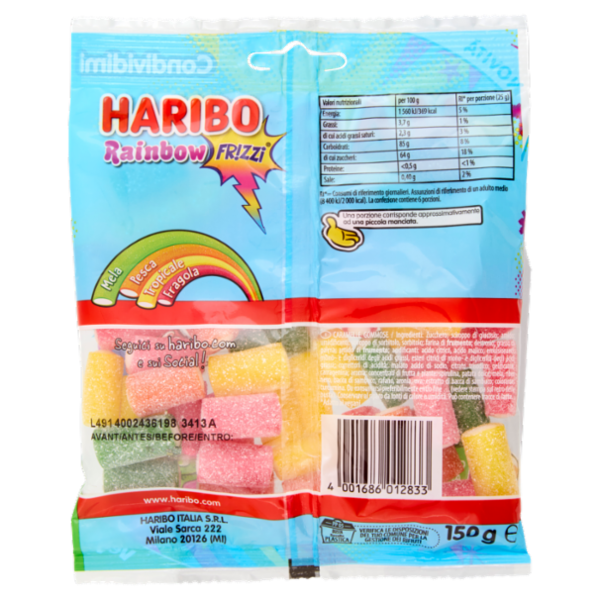 Haribo Rainbow Fr!zzi 150 g
