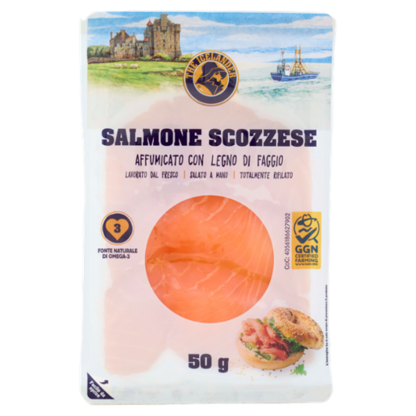 The Icelander Salmone Scozzese Affumicato con Legno di Faggio 50 g
