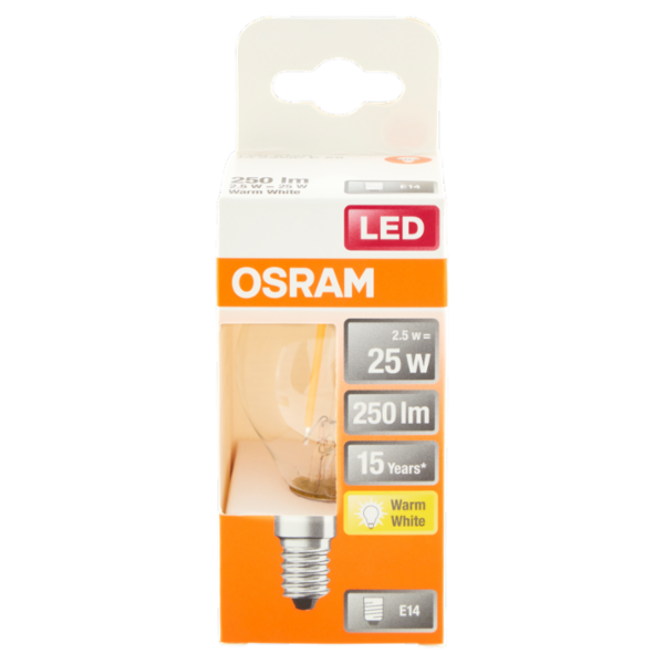 Osram Led Star Classic P 25 Warm White 2.5 W E14