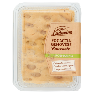 Forno Ludovico Focaccia Genovese Croccante Rosmarino 150 g