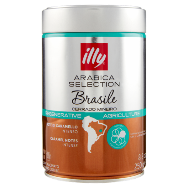 illy Arabica Selection Brasile Cerrado Mineiro Caffè Macinato 250 g