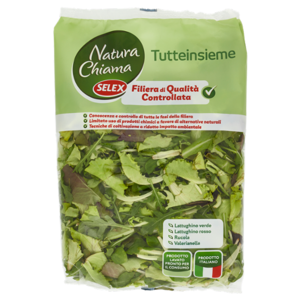 Selex Natura Chiama Insalata Tutteinsieme Lavata e Pronte per il Consumo 200 g