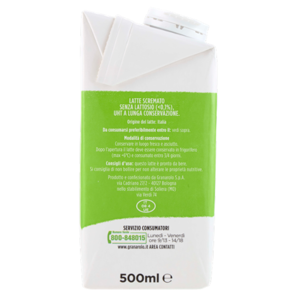 Granarolo Benessere Accadì Senza Lattosio Senza Grassi 500 ml