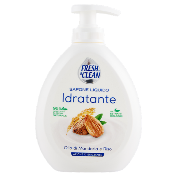 Fresh & Clean Sapone Liquido Idratante Olio di Mandorla e Riso 300 ml
