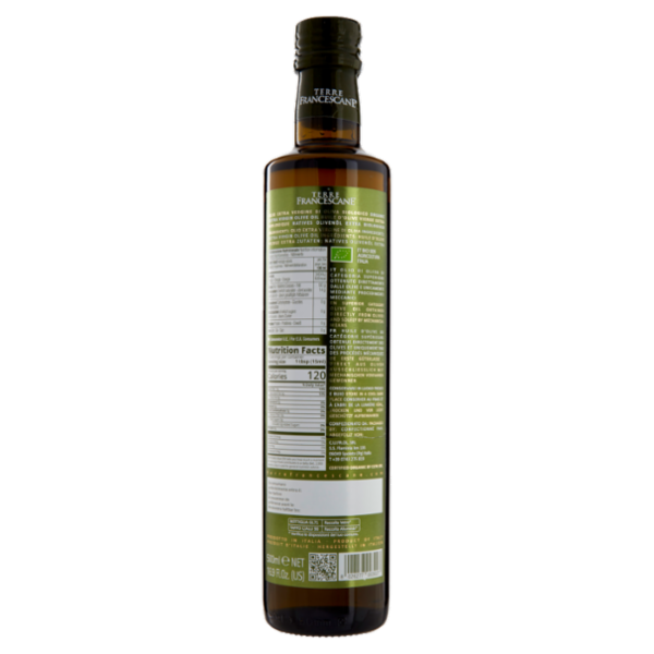 Terre Francescane Bio Olio Extra Vergine di Oliva Biologico 500 ml