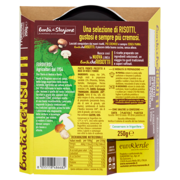 Bontà di Stagione Bontà che Risotti Risotto ai Funghi con Porcini 250 g
