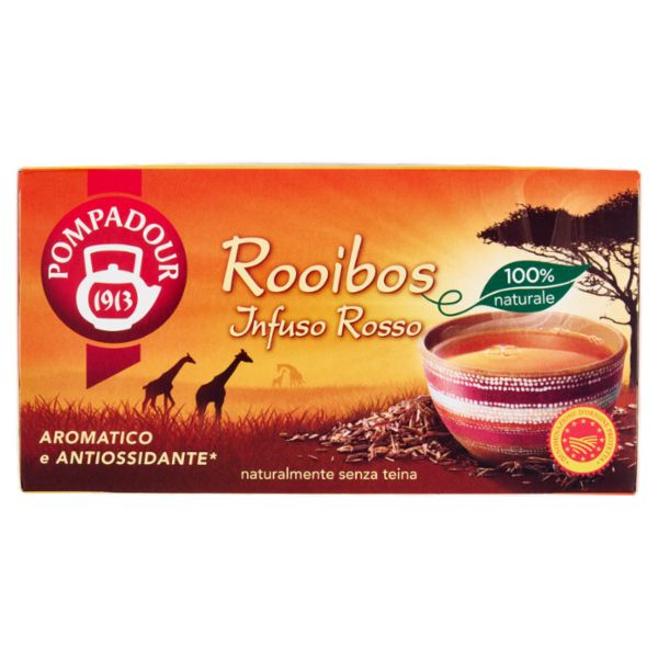 Pompadour Rooibos Infuso Rosso 20 x 1,75 g