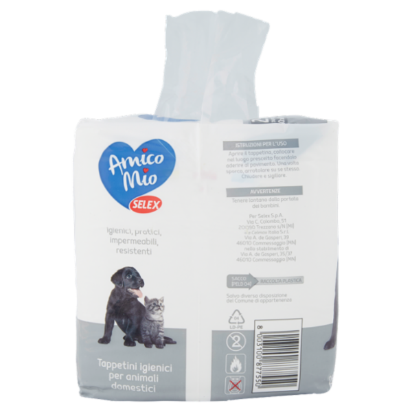 Selex Amico Mio Tappetini Antiodore 60X60 cm 25 pezzi