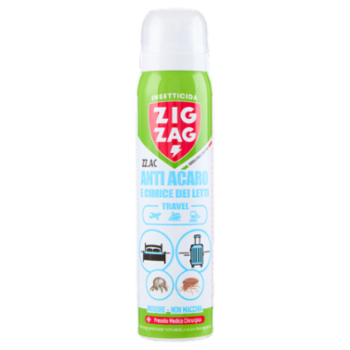 Zig Zag Insetticida Anti Acaro e Cimici Dei Letti Travel 100 Ml