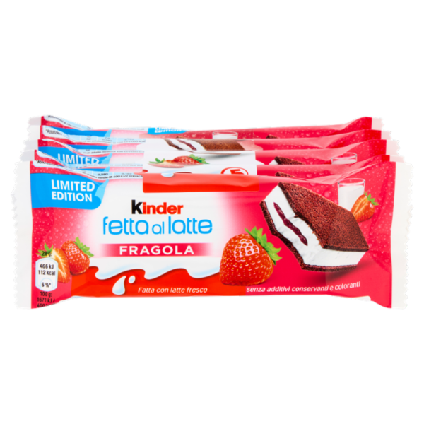 Kinder fetta al latte Fragola 5 x 28 g