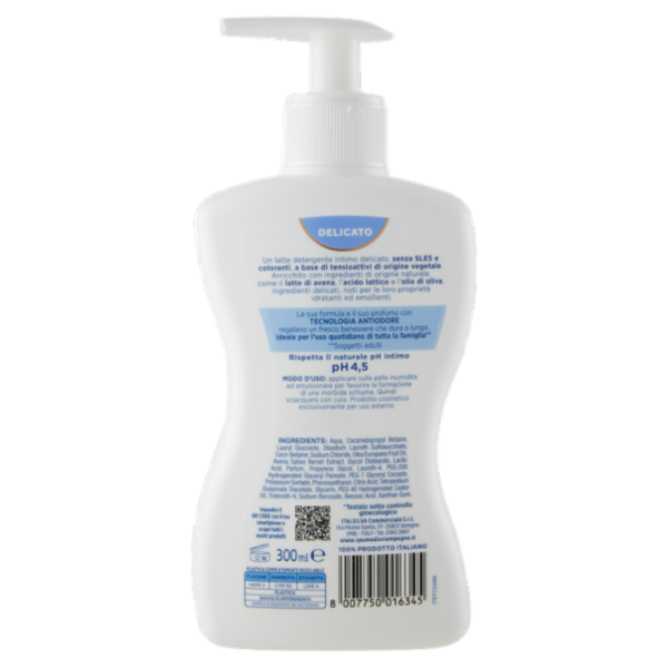 Spuma di Sciampagna Benessere Latte Detergente Intimo Delicato 300 ml