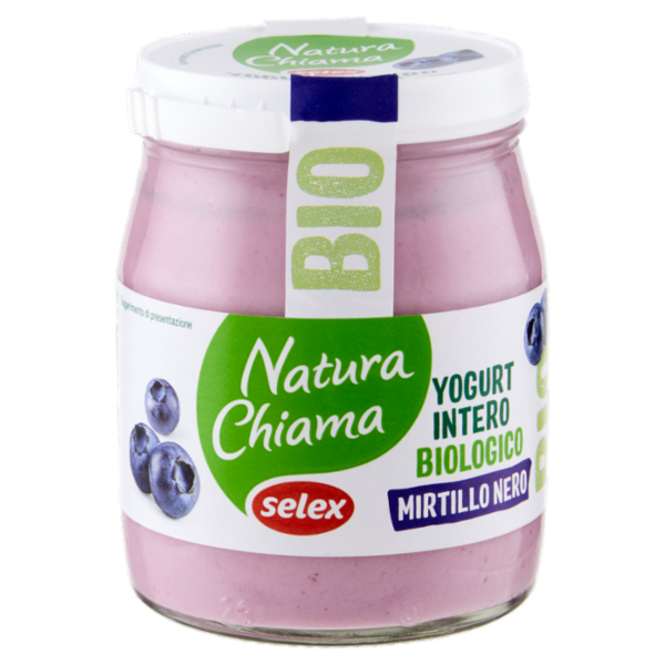 Selex Natura Chiama Yogurt Intero Mirtillo Nero Biologico 150 g