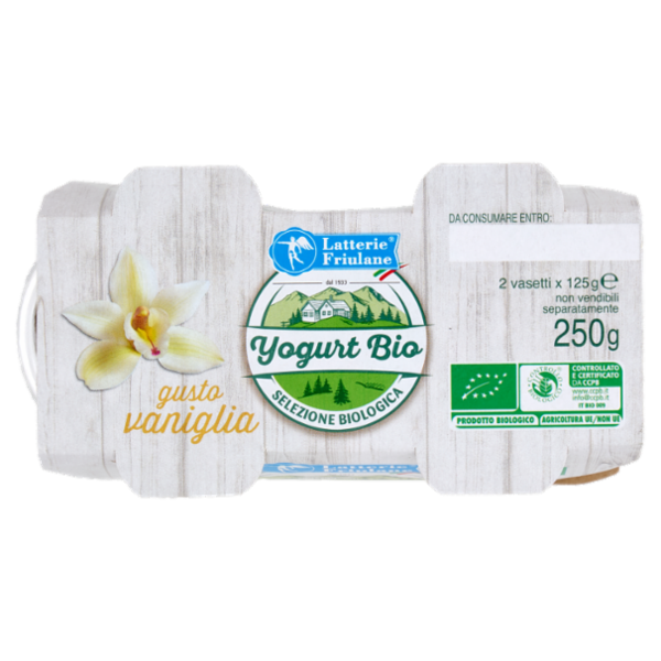 Latterie Friulane Yogurt Bio gusto vaniglia 2 x 125 g