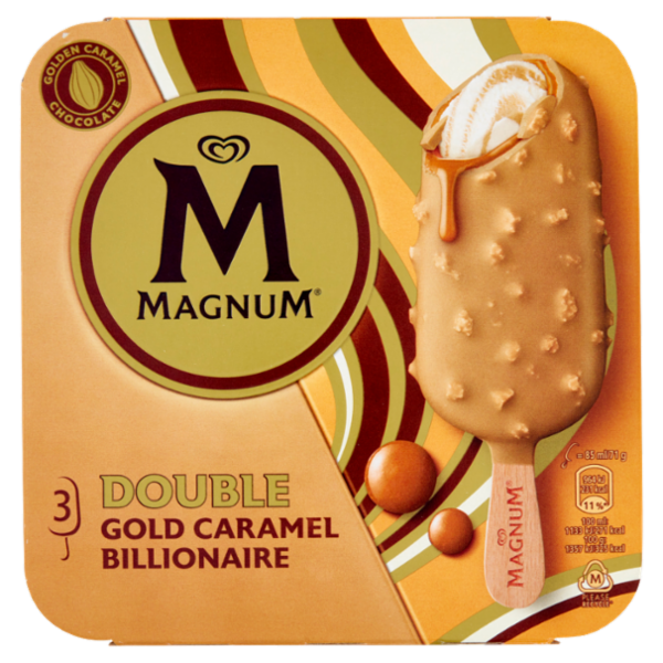 Magnum Double Gold Caramel Billionaire 3 x 71 g