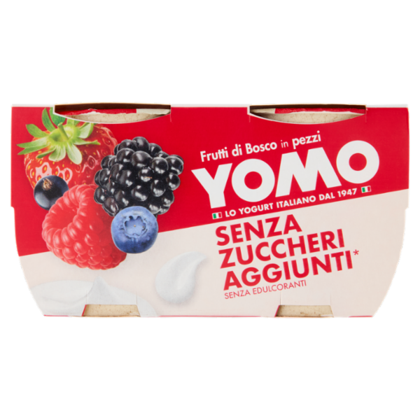 Yomo Senza Zuccheri Aggiunti* Frutti di Bosco in pezzi 2 x 125 g