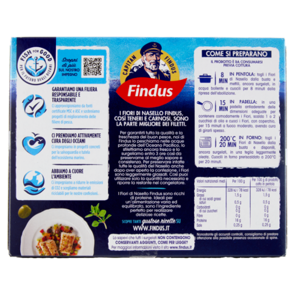 Capitan Findus 5 Fiori Di Nasello 250 g