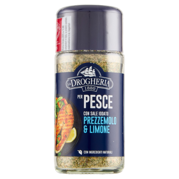 La Drogheria 1880 per Pesce con Sale Iodato Prezzemolo & Limone 85 g