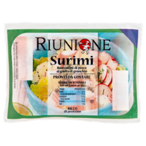 Riunione Surimi Bastoncini Di Pesce Al Gusto Di Granchio 100 g