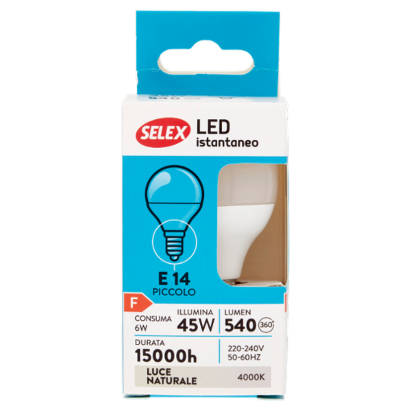 Selex Lampadina Led Sfera E14 6W