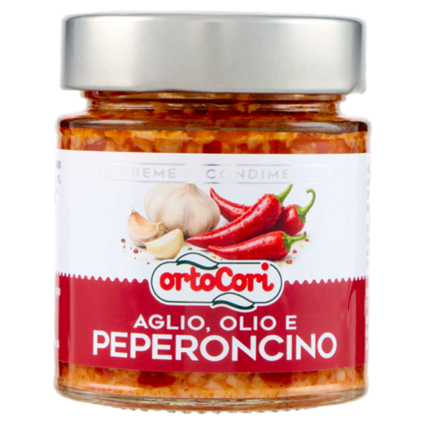ortoCori Creme e Condimenti Aglio, Olio e Peperoncino 130 g