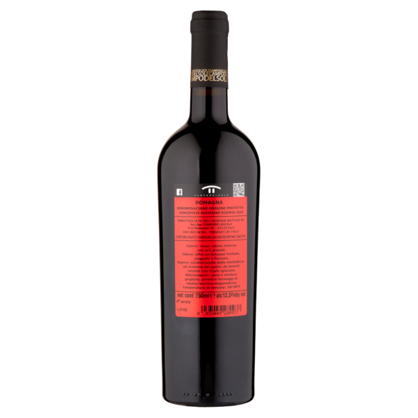 Campodelsole Sangiovese Superiore Riserva Romagna DOP 750 ml