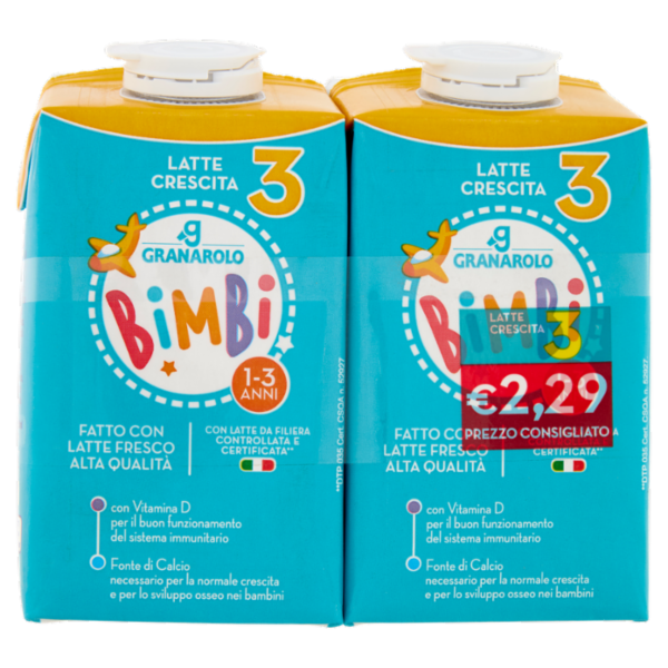Granarolo Bimbi Latte di Crescita 3 2 x 500 ml