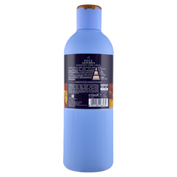 Felce Azzurra Ambra e Argan essenza di nutrimento Bagnodoccia 650 ml