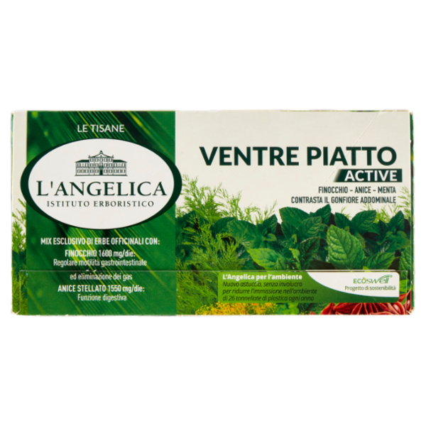 L'Angelica Le Tisane Ventre Piatto Active 18 Filtri 36 g