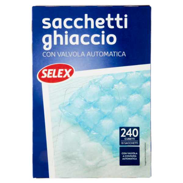 Selex Sacchetti Ghiaccio 240 Cubetti 10 pezzi
