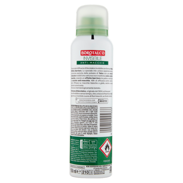 Borotalco Invisibile Profumo di Borotalco Deo Spray 150 ml