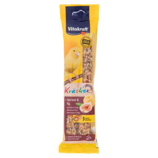 Vitakraft Kräcker Original + Albicocca & fico canarini 2 pezzi 60 g