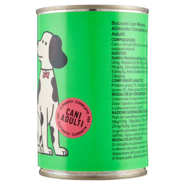 Consilia Derik Bocconi per Cane con Manzo 405 g