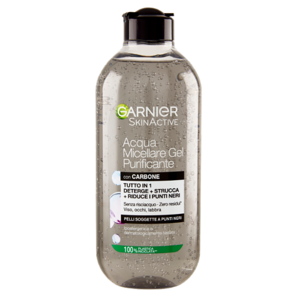 Garnier SkinActive Acqua Micellare Gel Purificante con carbone, 400 ml