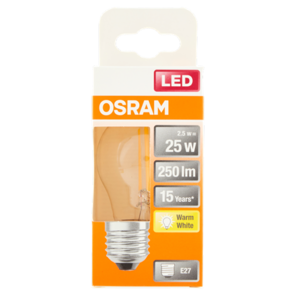 Osram Led Star Classic P 25 Warm White 2.5 W E27