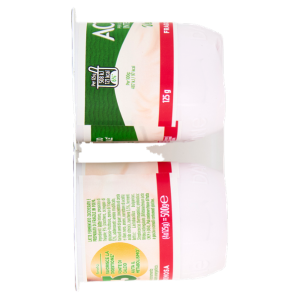 ACTIVIA Yogurt con Probiotico Bifidus, vellutato alla Fragola, 4x125g