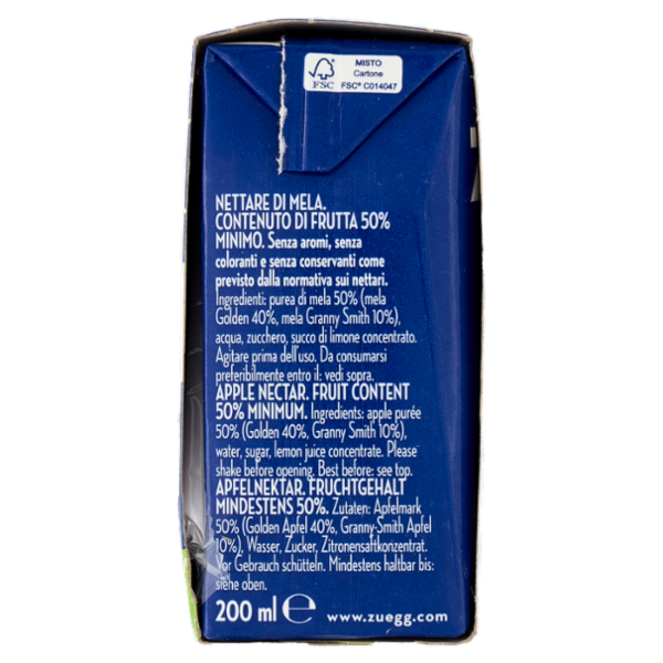 Zuegg Nettare di Mela 3 x 200 ml