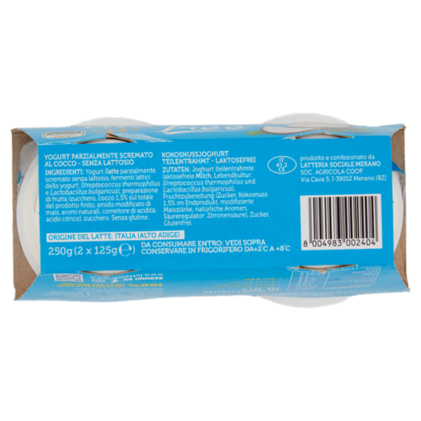 bella vita free Senza Lattosio Cocco 2 x 125 g