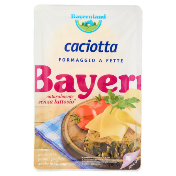 Bayernland Caciotta a fette senza lattosio 100 g