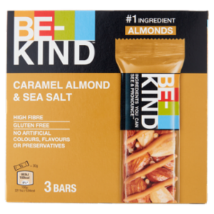 Be-Kind Barretta Mandorle Caramellate e Sale Marino, 3 x 30 g