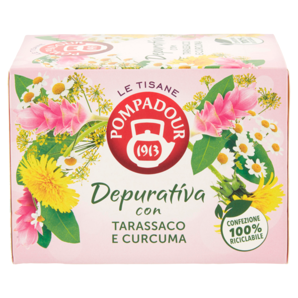 Pompadour Le Tisane Depurativa con Tarassaco e Curcuma 15 x 2 g