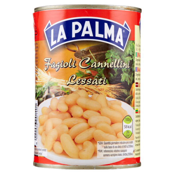 La Palma Fagioli Cannellini Lessati 400 g