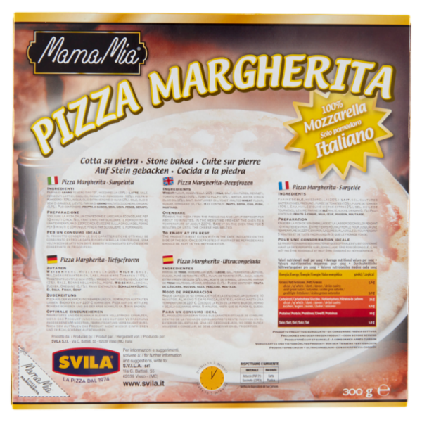 MamaMia Pizza Margherita surgelata 300 g