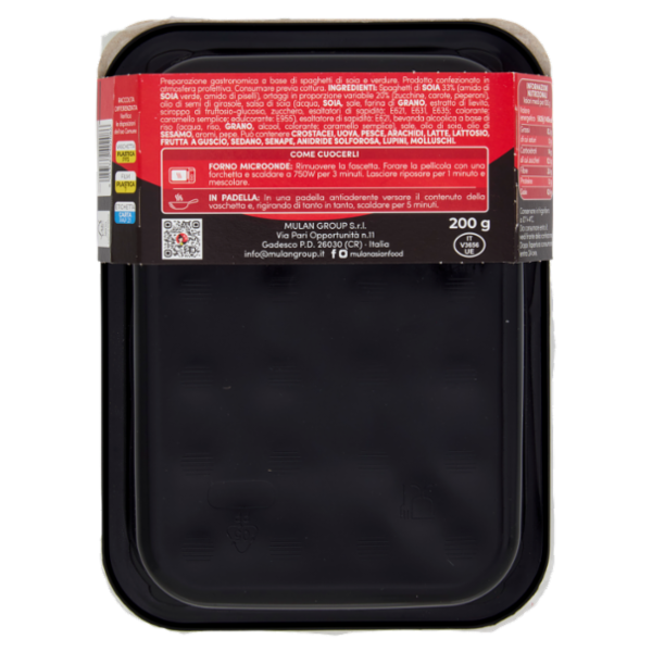 Mulan Spaghetti di Soia con verdura mista 200 g