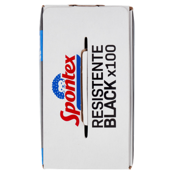 Spontex Guanti Usa&Getta Resistente Black x100 Taglia M/L